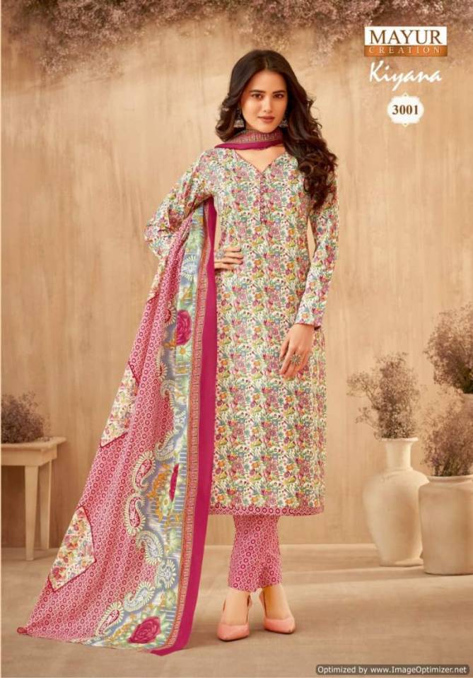 Kiyana Vol 3 By Mayur Printed Heavy Cotton Dress Material Wholesale Price In Surat
